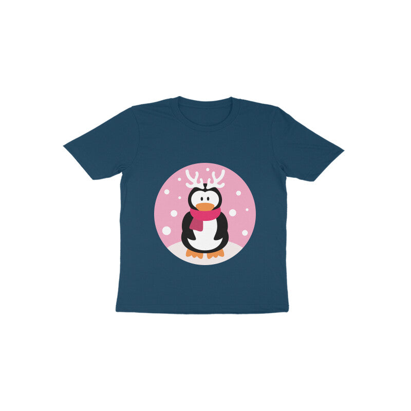 Toddler Half Sleeve Round Neck Tshirt – Penguin puraidoprints