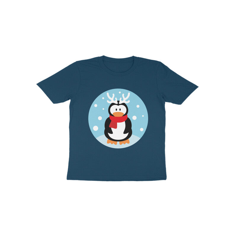 Toddler Half Sleeve Round Neck Tshirt – Penguin puraidoprints