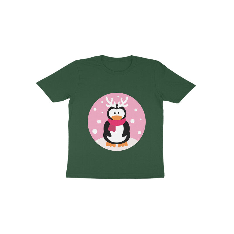 Toddler Half Sleeve Round Neck Tshirt – Penguin puraidoprints