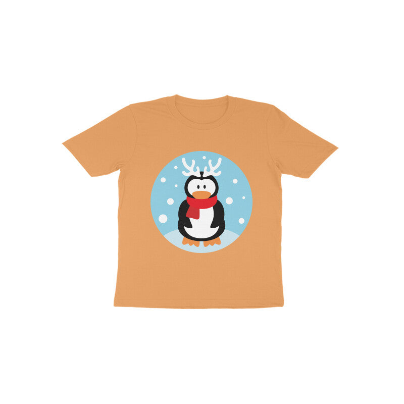 Toddler Half Sleeve Round Neck Tshirt – Penguin puraidoprints