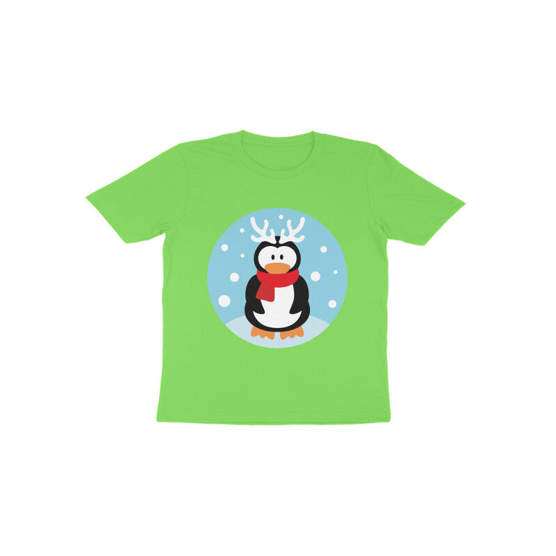 Toddler Half Sleeve Round Neck Tshirt – Penguin puraidoprints