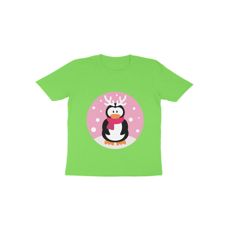 Toddler Half Sleeve Round Neck Tshirt – Penguin puraidoprints