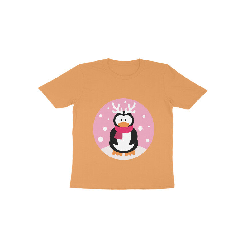Toddler Half Sleeve Round Neck Tshirt – Penguin puraidoprints