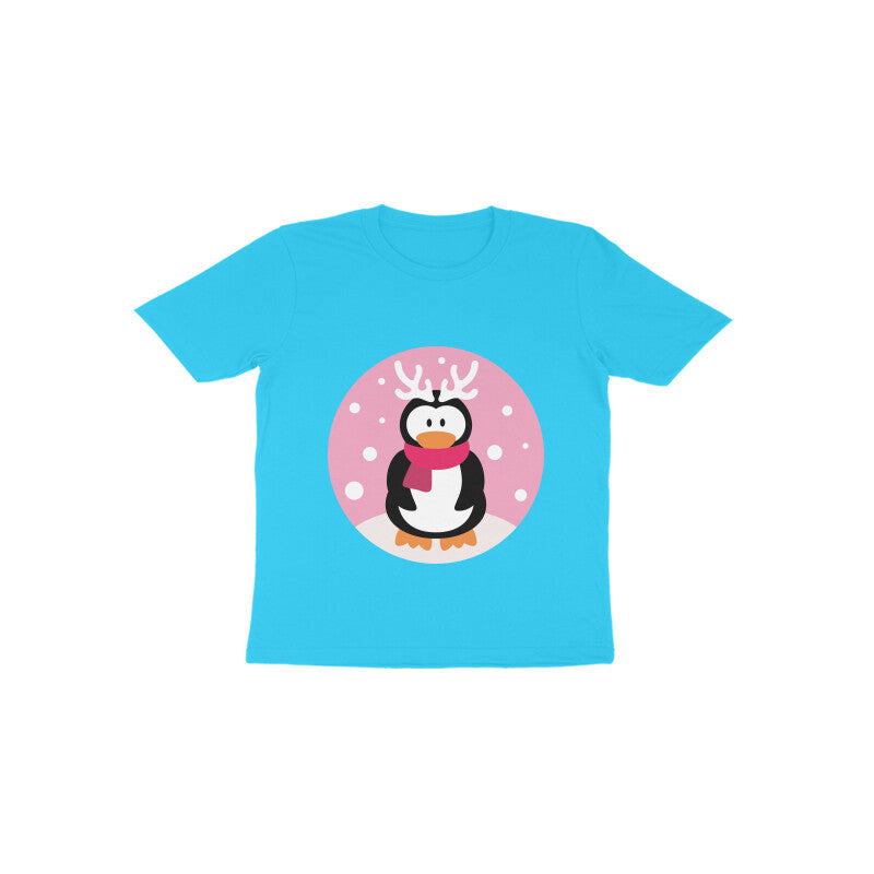 Toddler Half Sleeve Round Neck Tshirt – Penguin puraidoprints