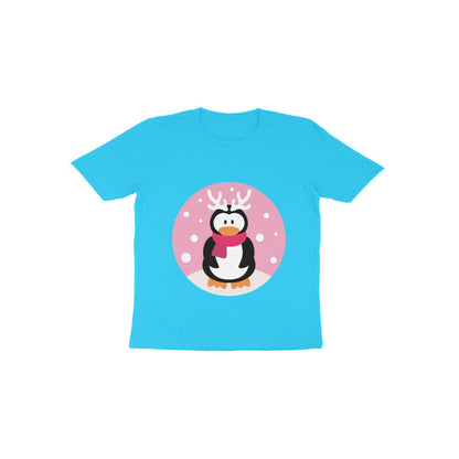Toddler Half Sleeve Round Neck Tshirt – Penguin puraidoprints