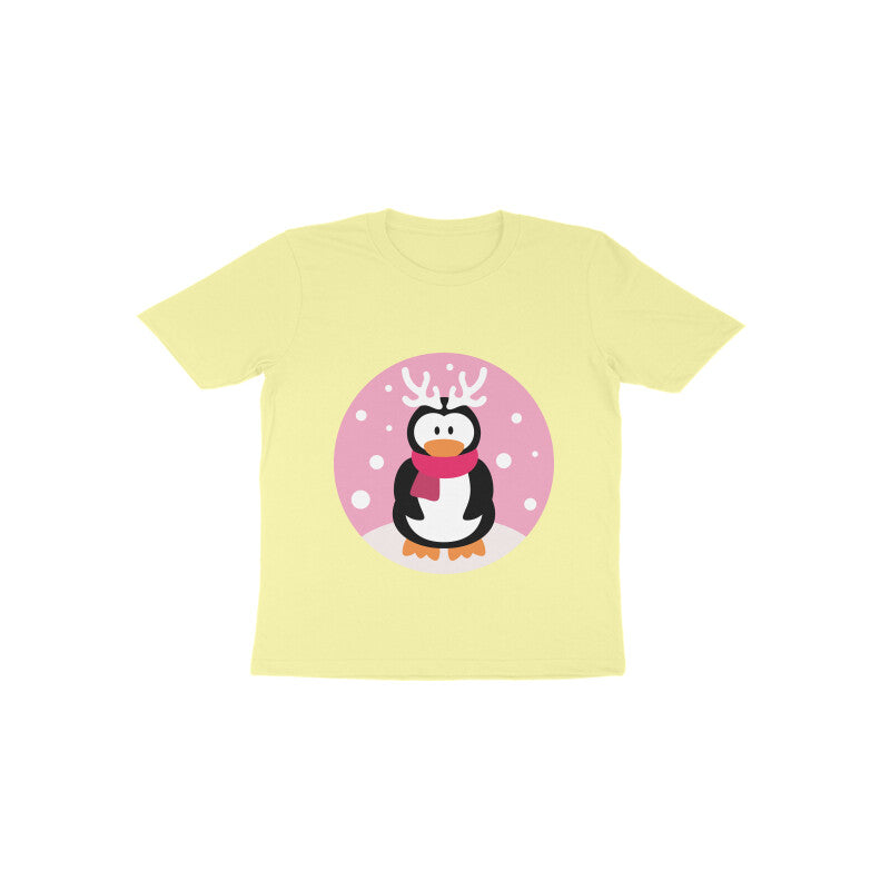 Toddler Half Sleeve Round Neck Tshirt – Penguin puraidoprints