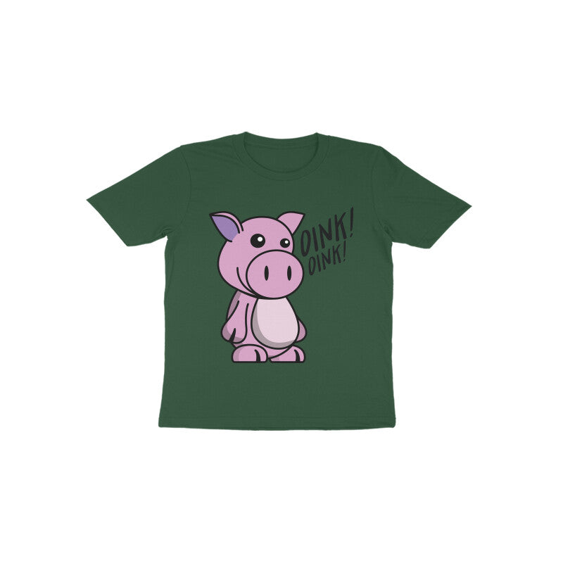 Toddler Half Sleeve Round Neck Tshirt – Piggy puraidoprints