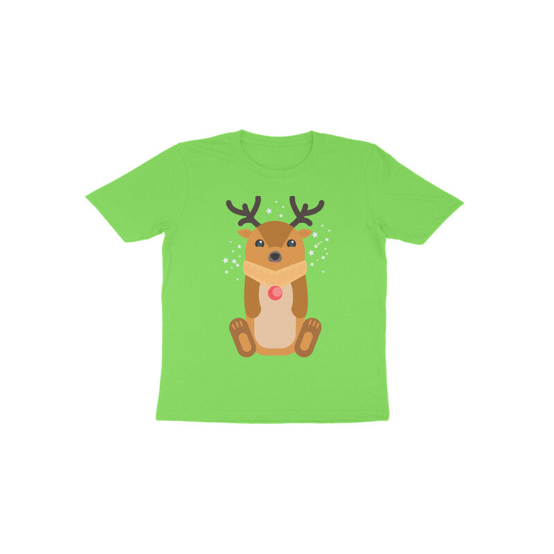 Toddler Half Sleeve Round Neck Tshirt – Reindeer puraidoprints