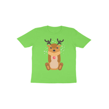 Toddler Half Sleeve Round Neck Tshirt – Reindeer puraidoprints