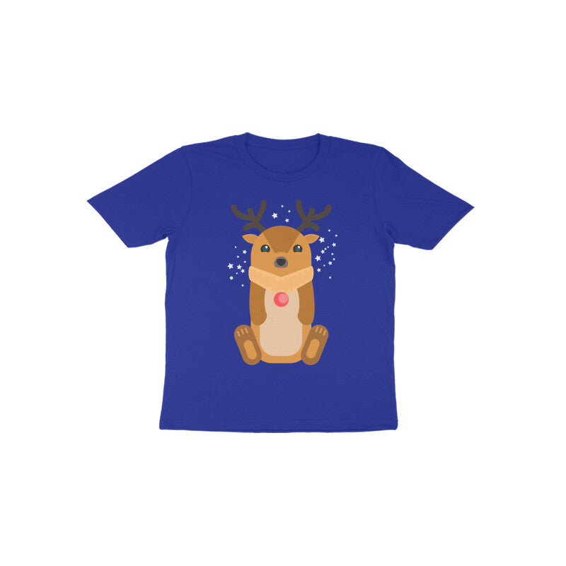 Toddler Half Sleeve Round Neck Tshirt – Reindeer puraidoprints