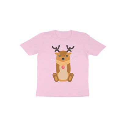 Toddler Half Sleeve Round Neck Tshirt – Reindeer puraidoprints