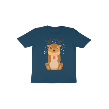 Toddler Half Sleeve Round Neck Tshirt – Reindeer puraidoprints