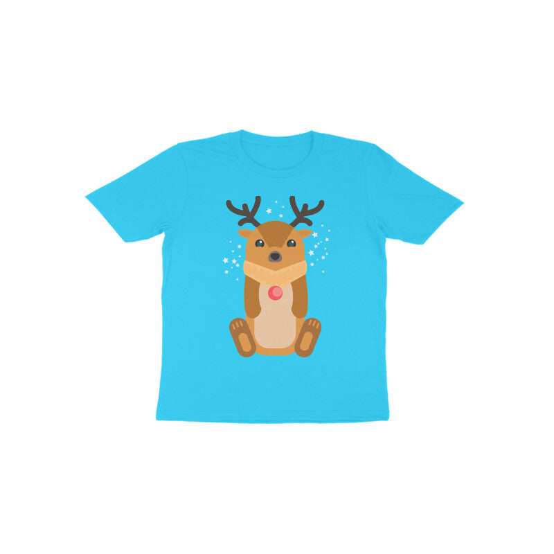Toddler Half Sleeve Round Neck Tshirt – Reindeer puraidoprints