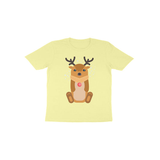 Toddler Half Sleeve Round Neck Tshirt – Reindeer puraidoprints