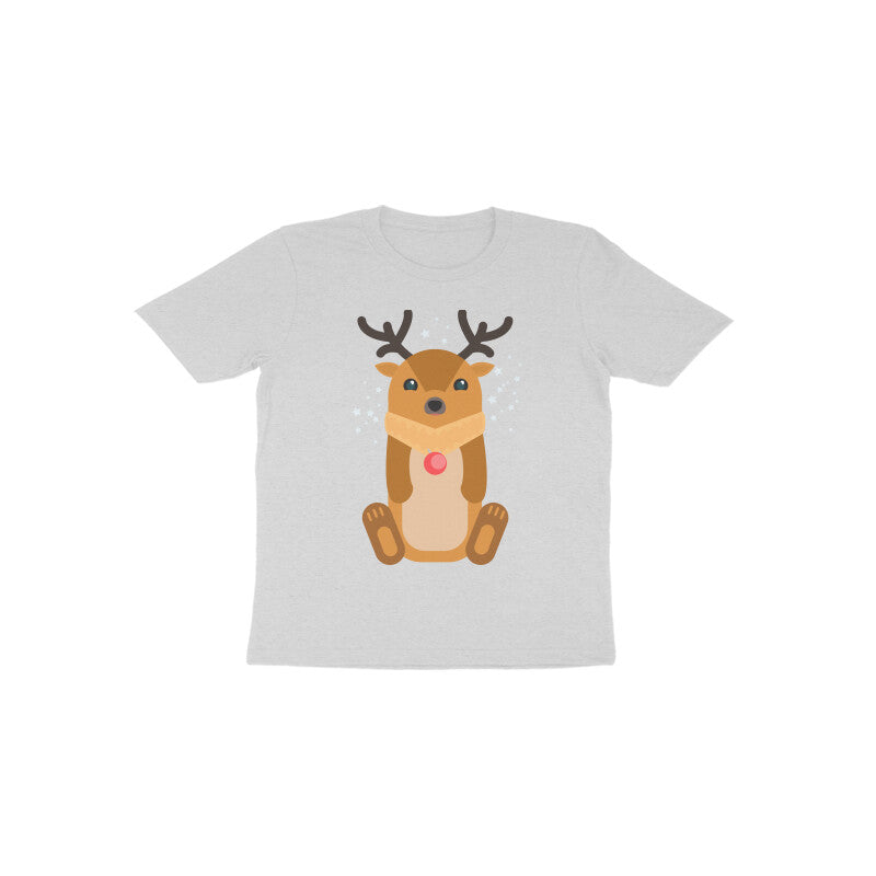 Toddler Half Sleeve Round Neck Tshirt – Reindeer puraidoprints