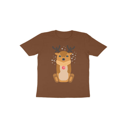Toddler Half Sleeve Round Neck Tshirt – Reindeer puraidoprints