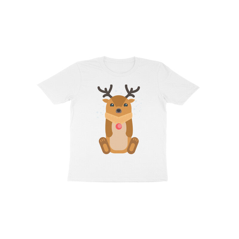 Toddler Half Sleeve Round Neck Tshirt – Reindeer puraidoprints