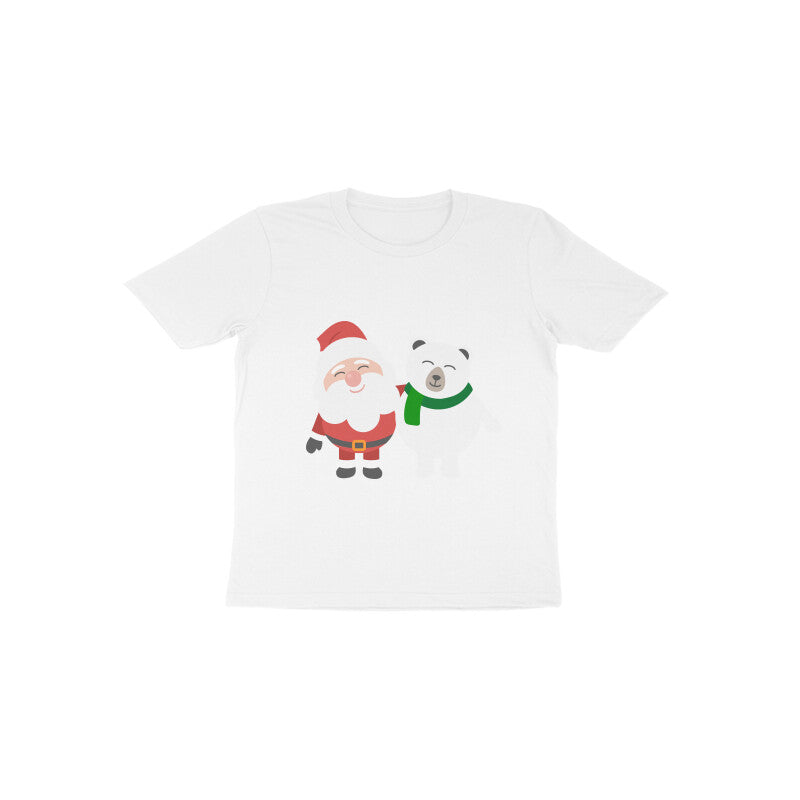 Toddler Half Sleeve Round Neck Tshirt – Santa & Panda puraidoprints