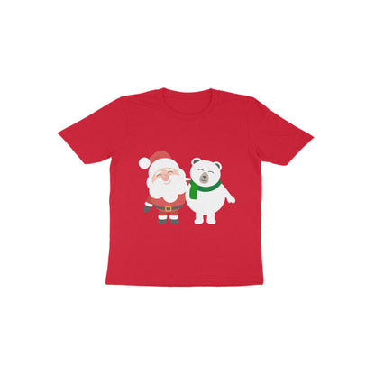 Toddler Half Sleeve Round Neck Tshirt – Santa & Panda puraidoprints