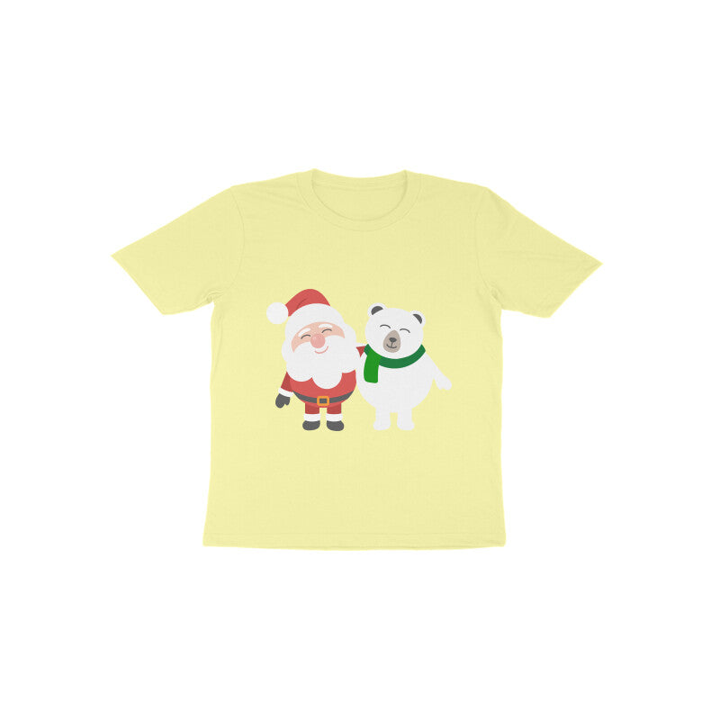 Toddler Half Sleeve Round Neck Tshirt – Santa & Panda puraidoprints