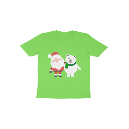 Toddler Half Sleeve Round Neck Tshirt – Santa & Panda puraidoprints