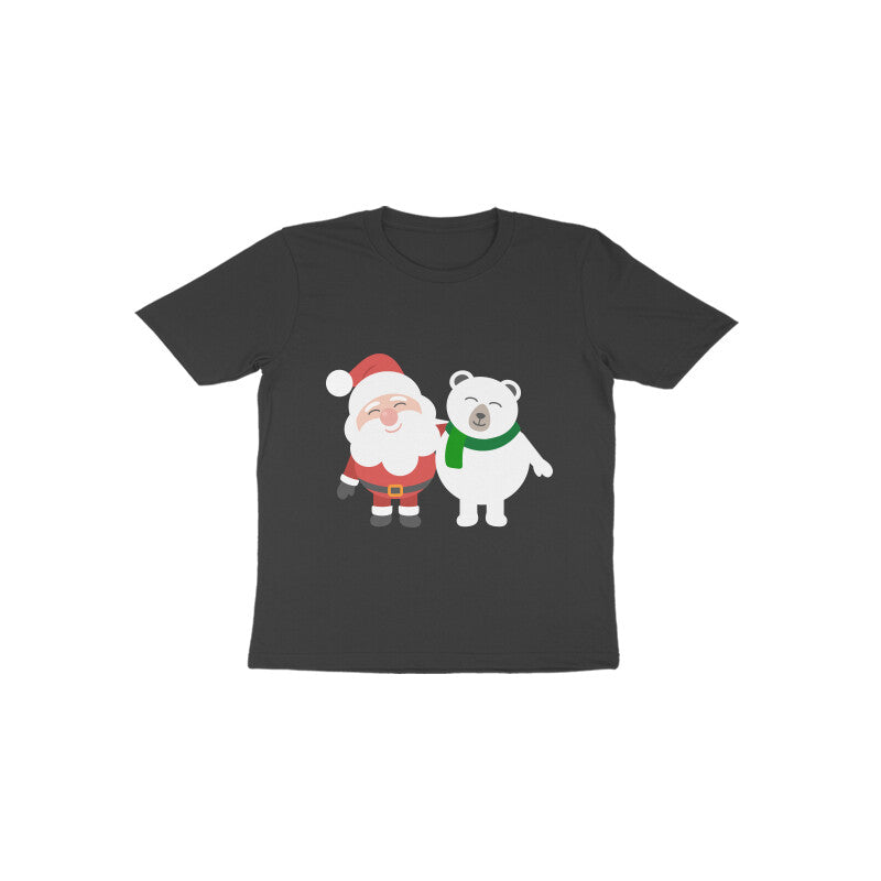 Toddler Half Sleeve Round Neck Tshirt – Santa & Panda puraidoprints