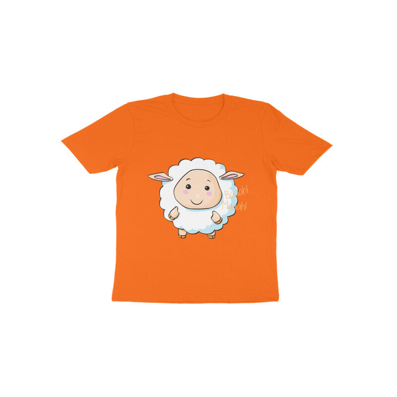 Toddler Half Sleeve Round Neck Tshirt – Sheep Baa Baa puraidoprints