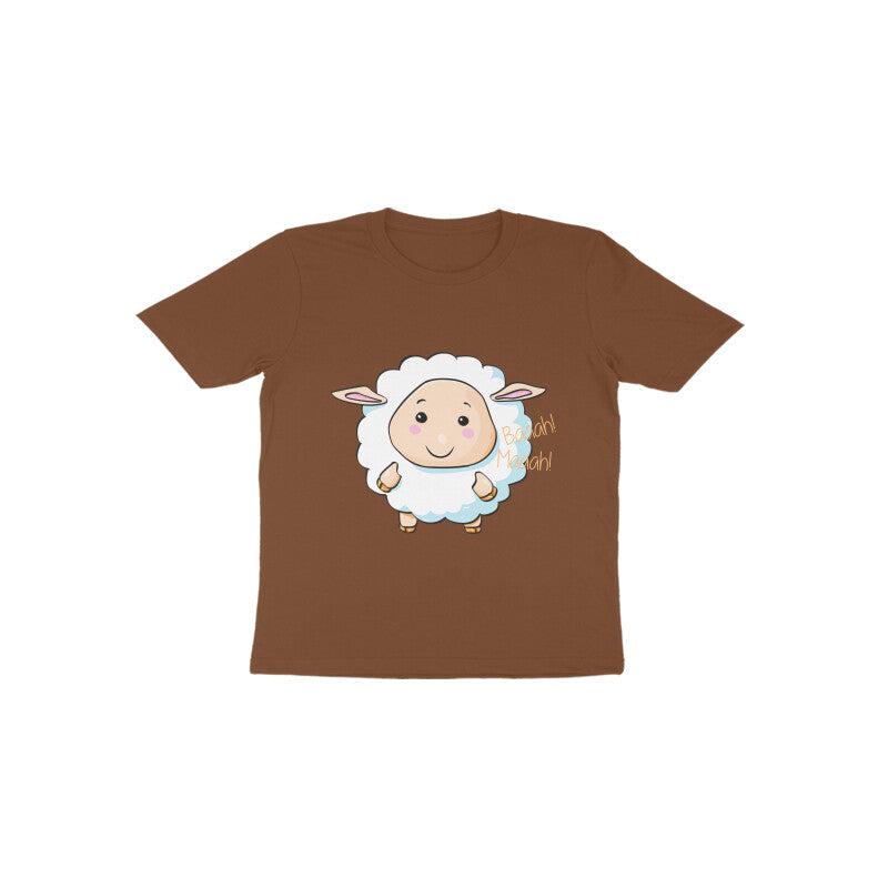 Toddler Half Sleeve Round Neck Tshirt – Sheep Baa Baa puraidoprints