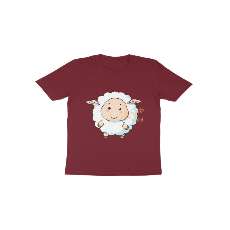 Toddler Half Sleeve Round Neck Tshirt – Sheep Baa Baa puraidoprints