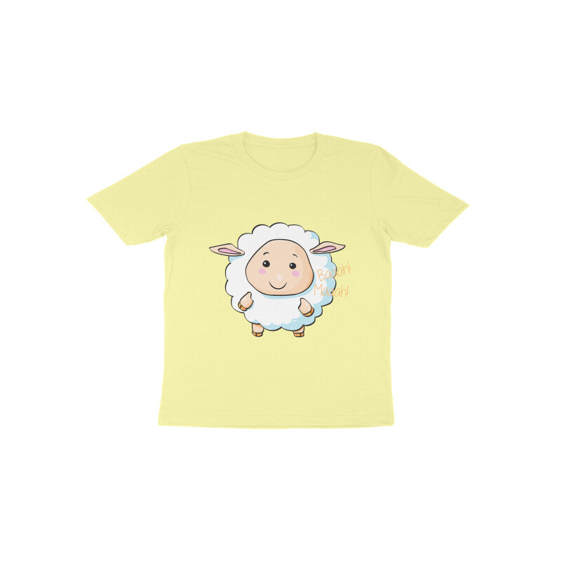 Toddler Half Sleeve Round Neck Tshirt – Sheep Baa Baa puraidoprints