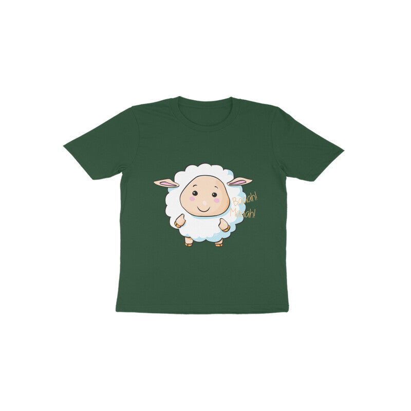 Toddler Half Sleeve Round Neck Tshirt – Sheep Baa Baa puraidoprints