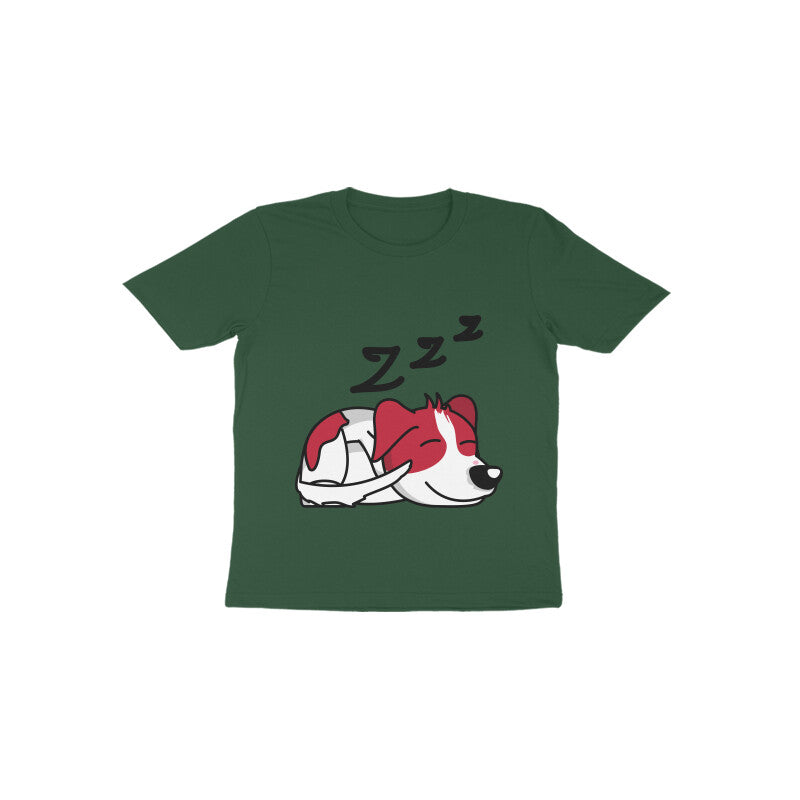 Toddler Half Sleeve Round Neck Tshirt – Sleepy Dog puraidoprints