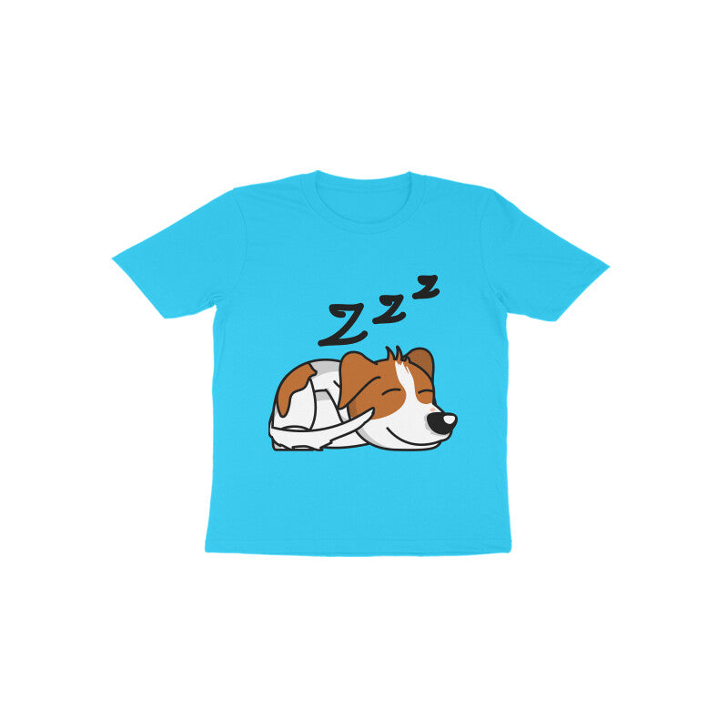 Toddler Half Sleeve Round Neck Tshirt – Sleepy Dog puraidoprints