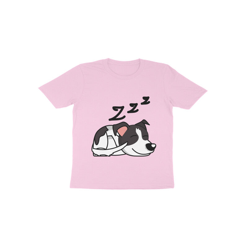 Toddler Half Sleeve Round Neck Tshirt – Sleepy Dog puraidoprints