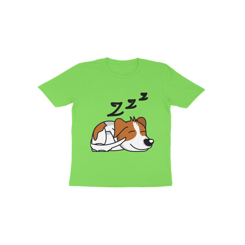 Toddler Half Sleeve Round Neck Tshirt – Sleepy Dog puraidoprints