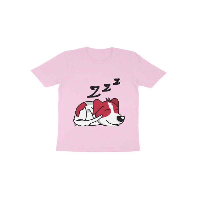 Toddler Half Sleeve Round Neck Tshirt – Sleepy Dog puraidoprints