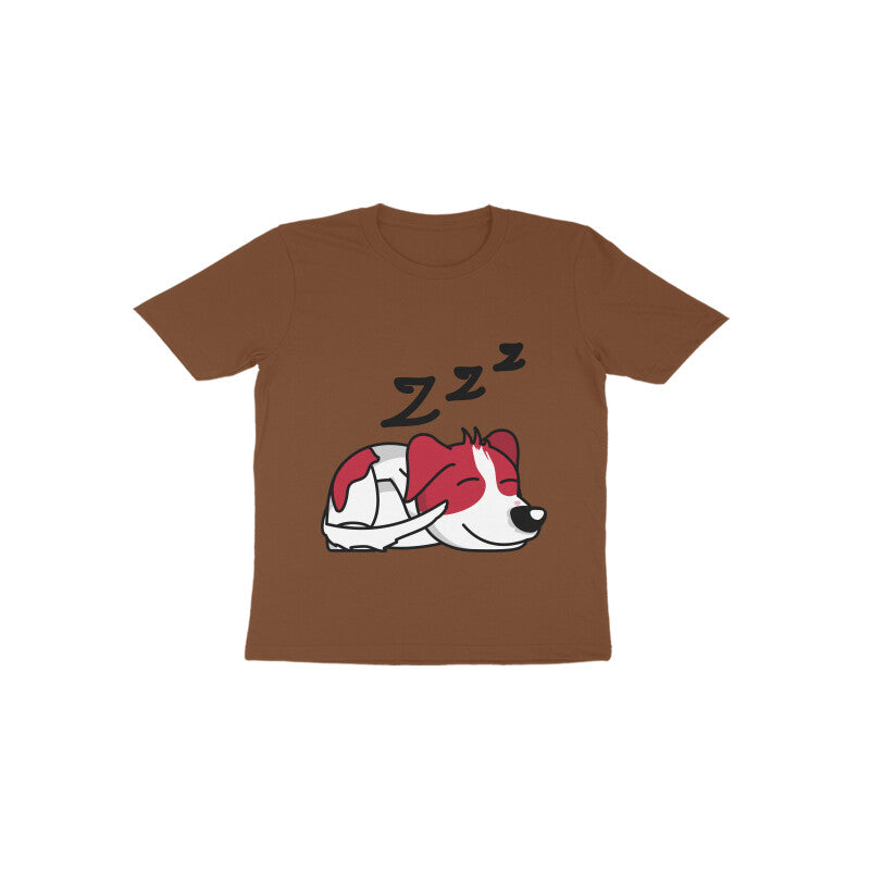 Toddler Half Sleeve Round Neck Tshirt – Sleepy Dog puraidoprints