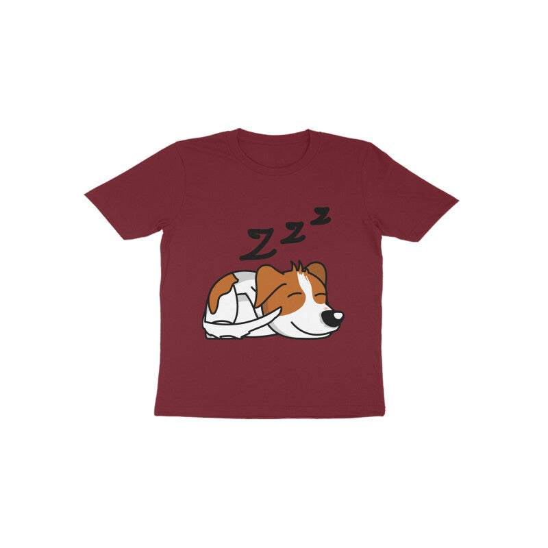 Toddler Half Sleeve Round Neck Tshirt – Sleepy Dog puraidoprints