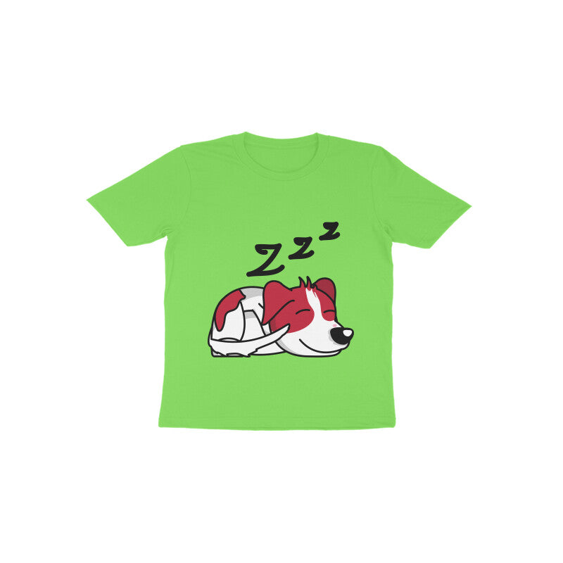 Toddler Half Sleeve Round Neck Tshirt – Sleepy Dog puraidoprints