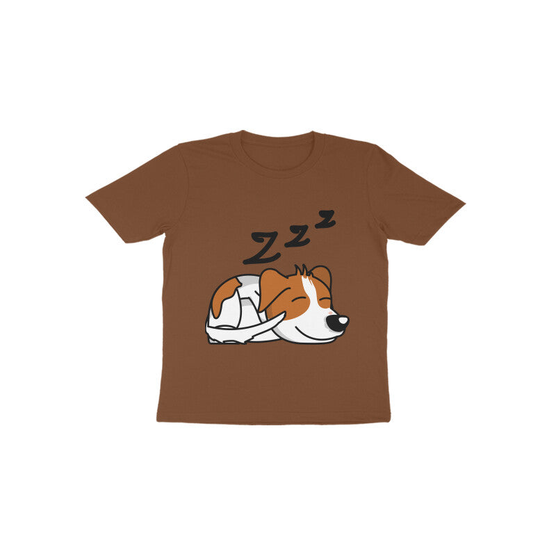 Toddler Half Sleeve Round Neck Tshirt – Sleepy Dog puraidoprints