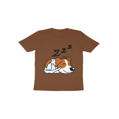 Toddler Half Sleeve Round Neck Tshirt – Sleepy Dog puraidoprints