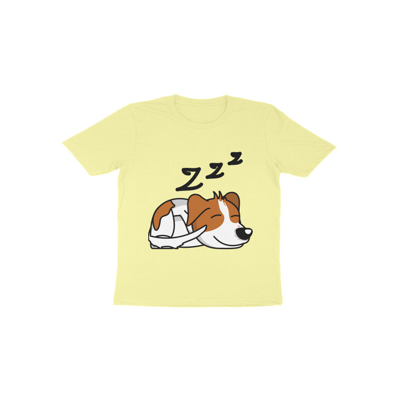 Toddler Half Sleeve Round Neck Tshirt – Sleepy Dog puraidoprints