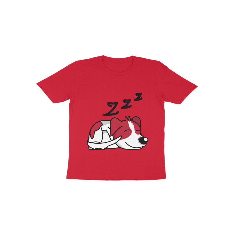 Toddler Half Sleeve Round Neck Tshirt – Sleepy Dog puraidoprints