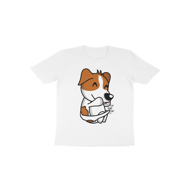 Toddler Half Sleeve Round Neck Tshirt – Smiling Dog puraidoprints
