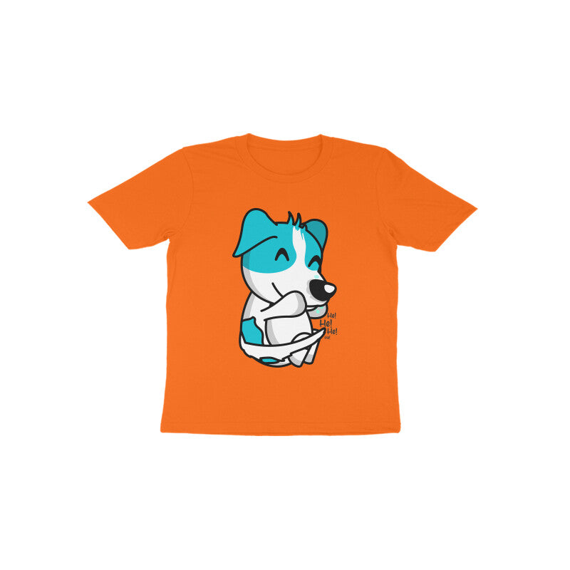 Toddler Half Sleeve Round Neck Tshirt – Smiling Dog puraidoprints