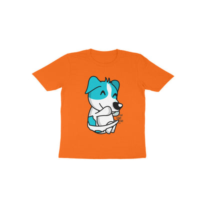 Toddler Half Sleeve Round Neck Tshirt – Smiling Dog puraidoprints
