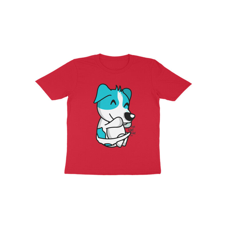 Toddler Half Sleeve Round Neck Tshirt – Smiling Dog puraidoprints