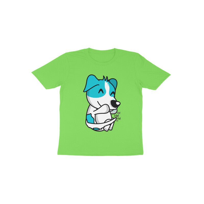 Toddler Half Sleeve Round Neck Tshirt – Smiling Dog puraidoprints