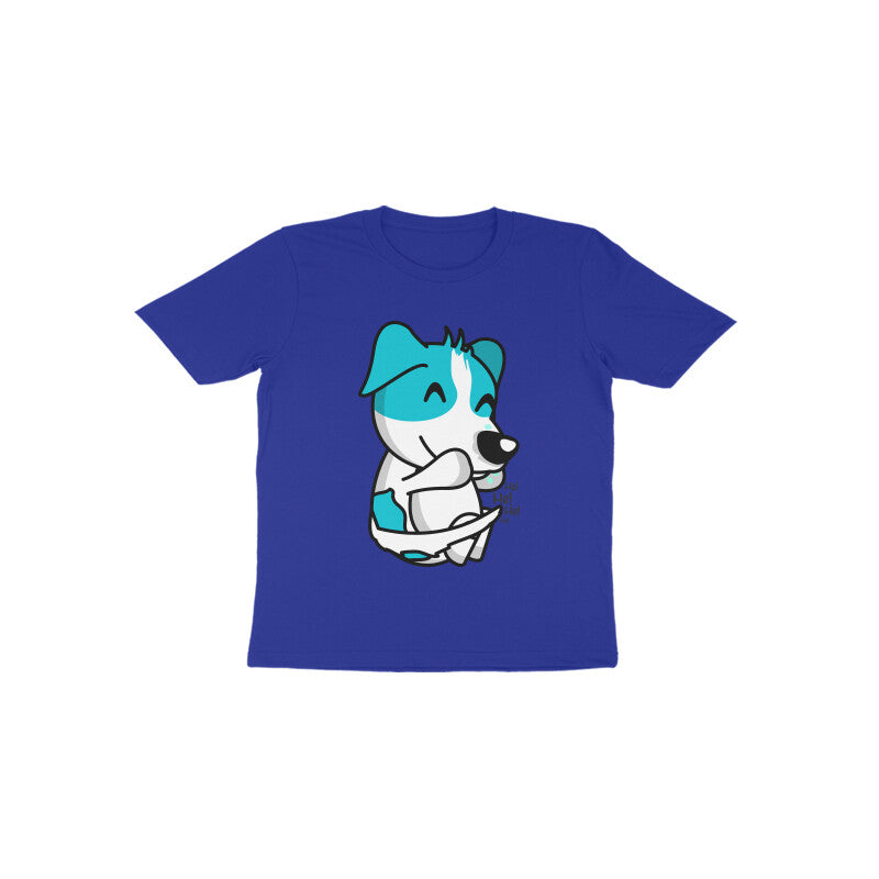 Toddler Half Sleeve Round Neck Tshirt – Smiling Dog puraidoprints