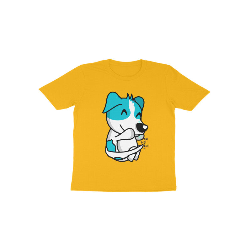 Toddler Half Sleeve Round Neck Tshirt – Smiling Dog puraidoprints